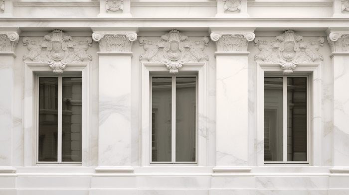 Пилястра из мрамора Bianco Carrara (Бьянко Каррара)
