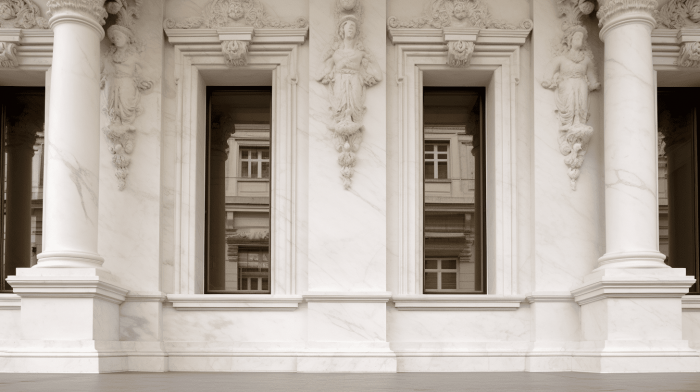 Пилястра из мрамора Bianco Carrara (Бьянко Каррара)