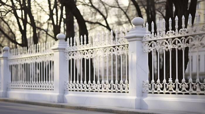 Ограда из мрамора Bianco Carrara C (Бьянко Каррара С)